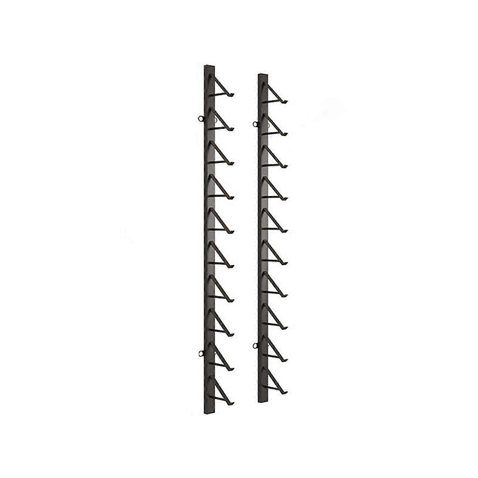 Black Wall Mounted MultiLayer Storage Rack for Tile and Building Material Samples 3.9x55.1in