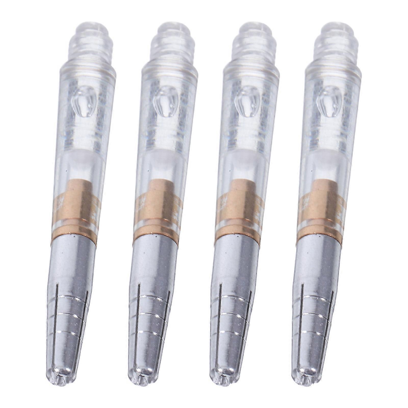 Threaded Dart Stems Plastic Transparent 4Pcs