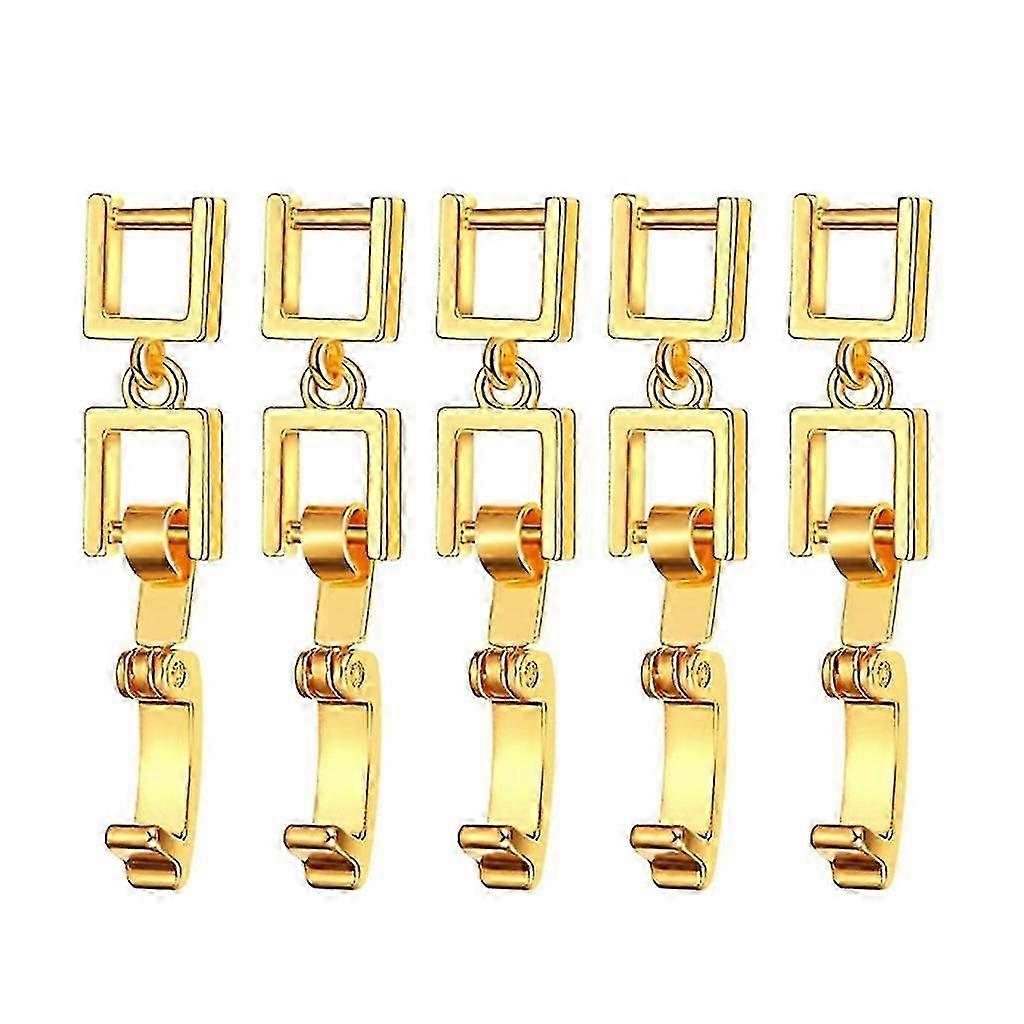 Bracelet extender clasp for jewelry making - 5 pcs foldover eing