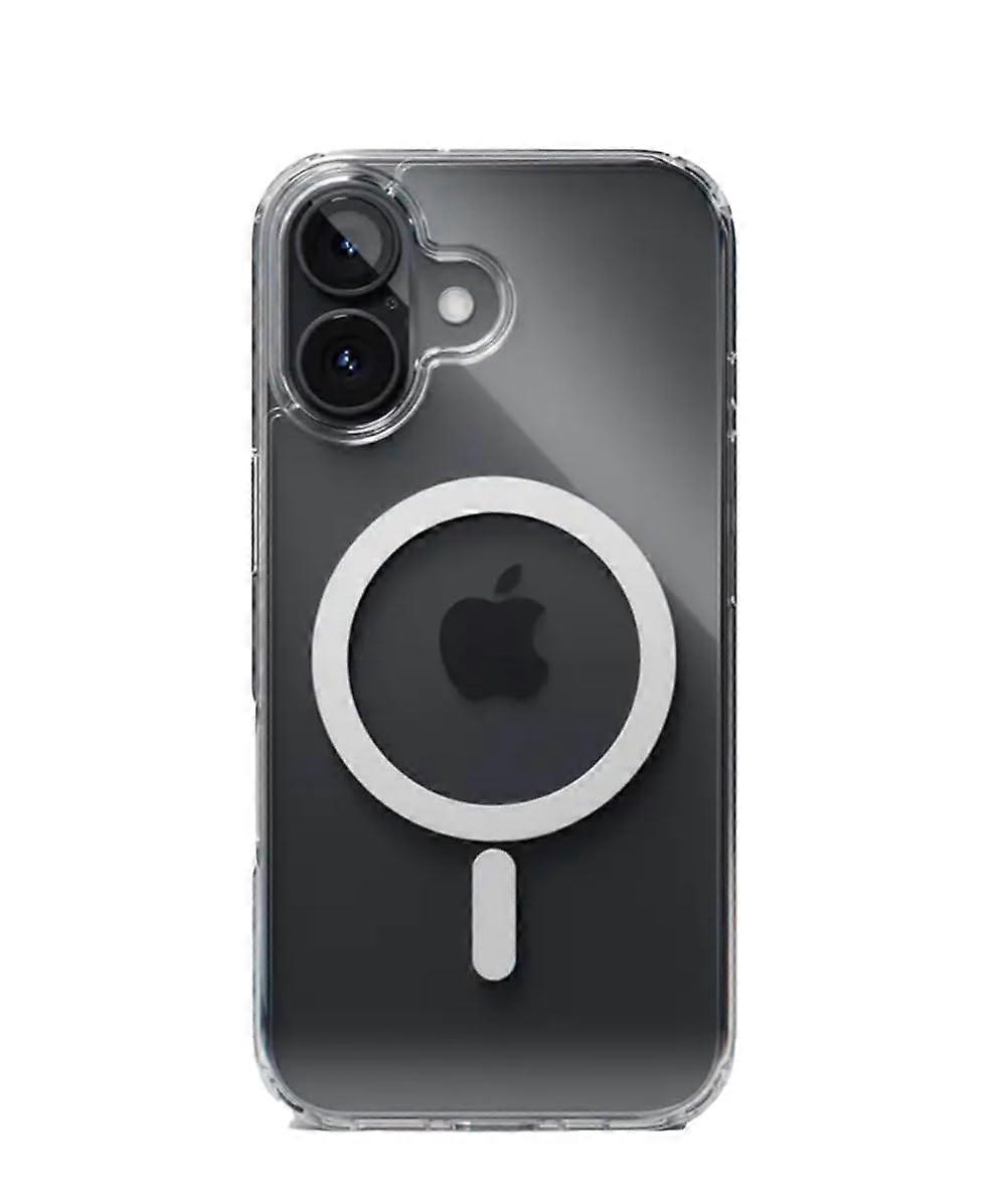 Shockproof Clear MagSafe Compatible Case for iPhone 16, Slim Crystal Protective Cover with Precise Cutouts