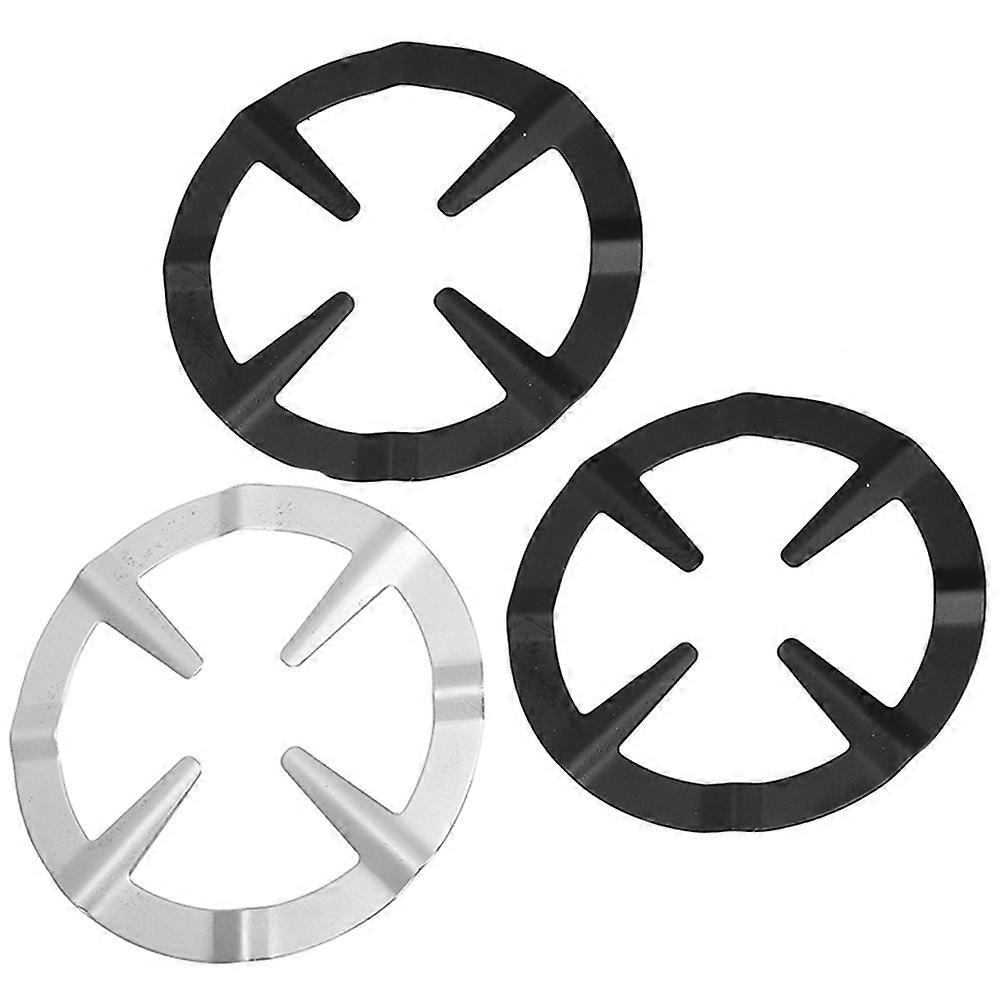 Iron Wok Ring Replaceable Wok Support Oil Resistant Square Shape 3Pcs