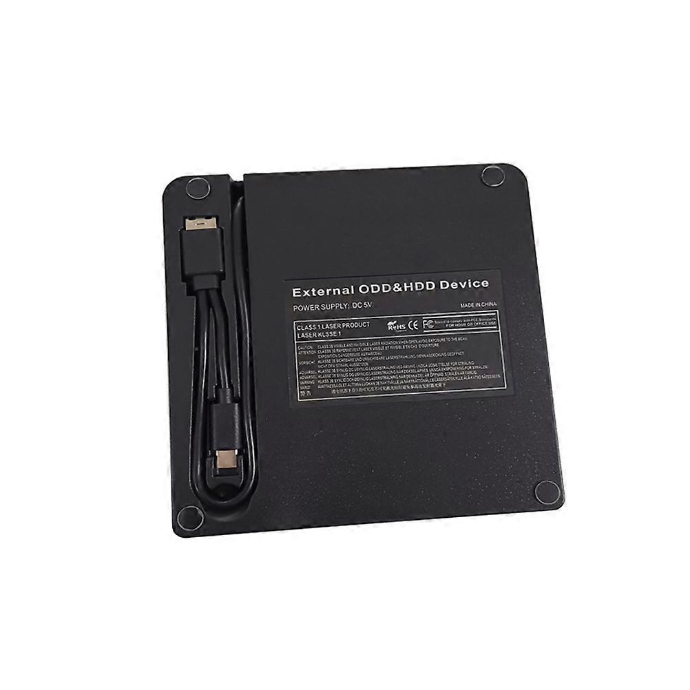 Typec External Dvd Drive for Computer Multi-Function Notebook Black
