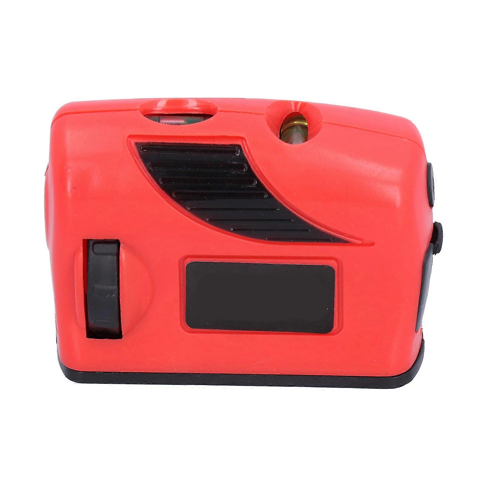 Red Beam Level Tool One Key Operation Small Portable Measuring Tool for Floor LayoutRed