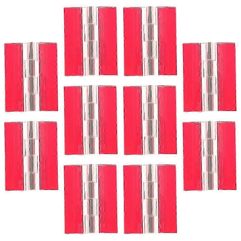Transparent Acrylic Hinges Adhesive Hinges for Cabinet Use 30Pcs Multi-Function