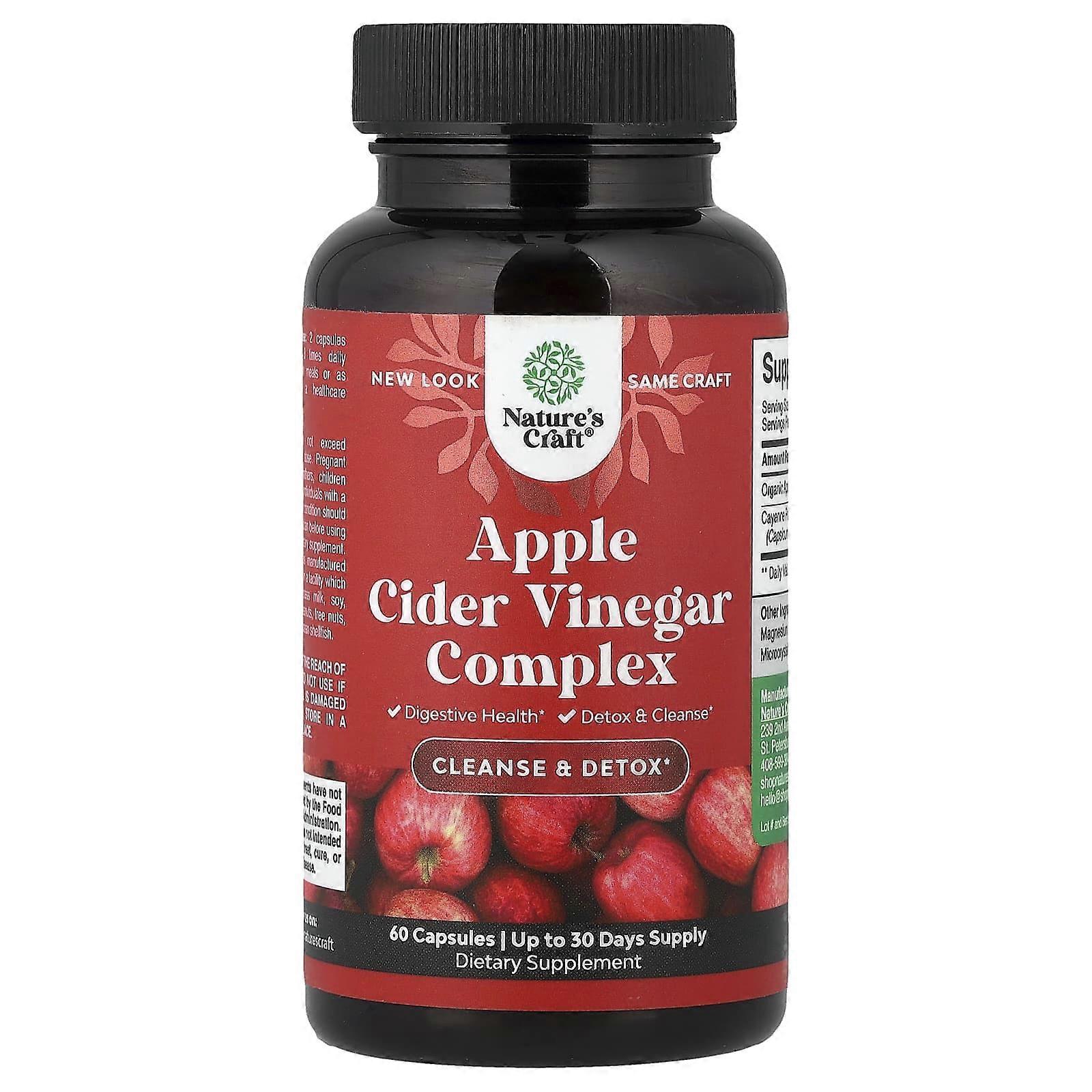 Nature's Craft, Apple Cider Vinegar Complex, 60 Capsules, 2-Pack