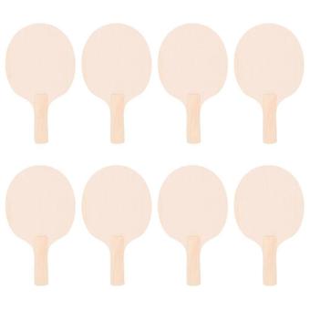 Onbewerkt houten tafeltennisracket voor 8 paar blanks