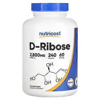 Nutricost, D-Ribose, 240 Capsules (700 mg per Capsule), 2-Pack