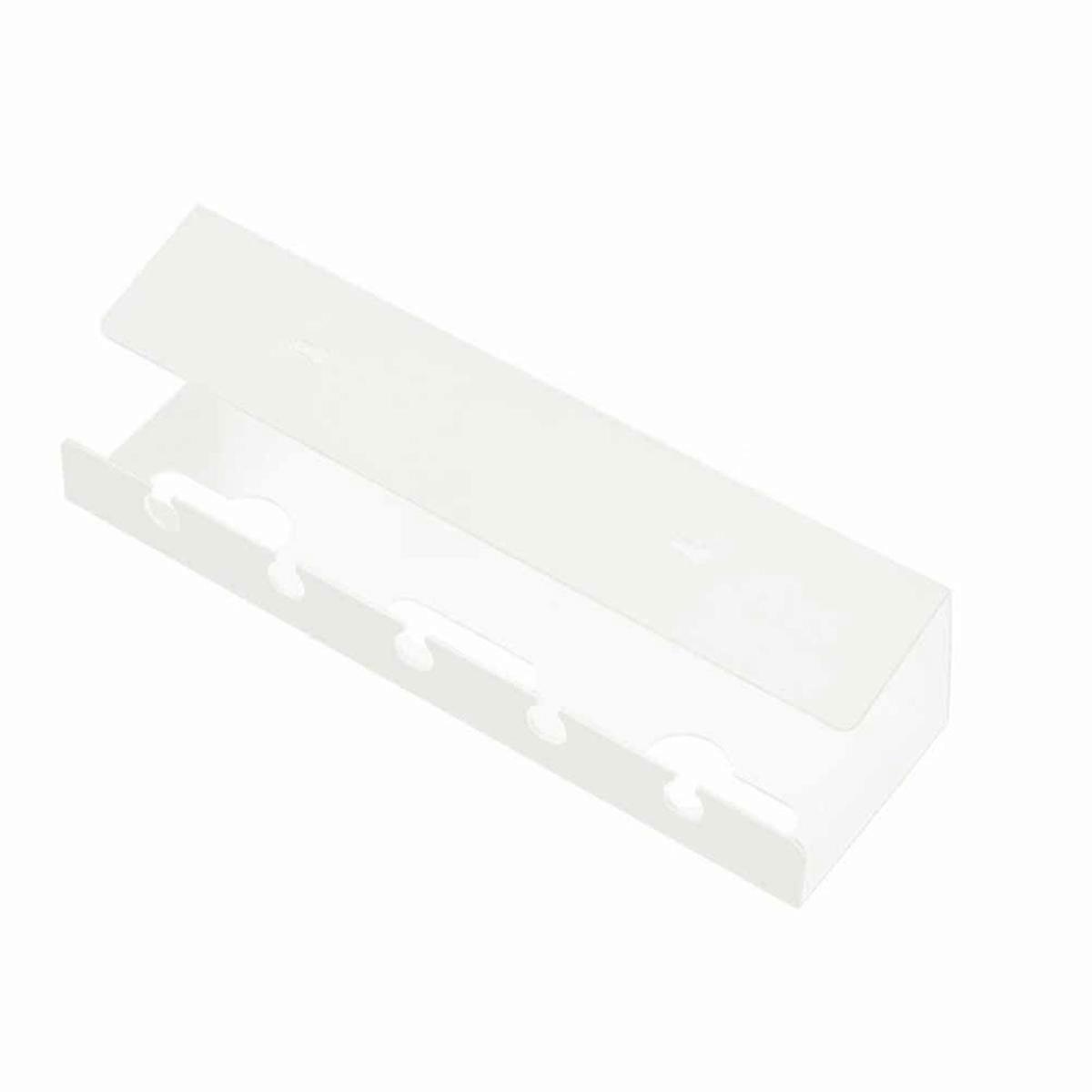 Under Desk Cable Management Cable Tray (White)