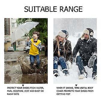 10pcs Disposable Shoe Covers High-top Thicken Waterproof Anti Foot Cover Boot Covers Carpet Protectors (Transparent)