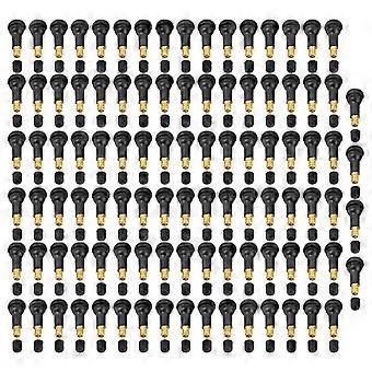 100 Pcs Car Motorcycle Universal Replacement Snap in Tire Tyre Valve Stem (TR413)