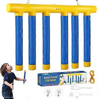 Catching Sticks Game, Falling Sticks Reaction Toy with 3 Speeds, Quick Reflex Training for Kids, Indoor Interactive Family Game, 2-4 Players