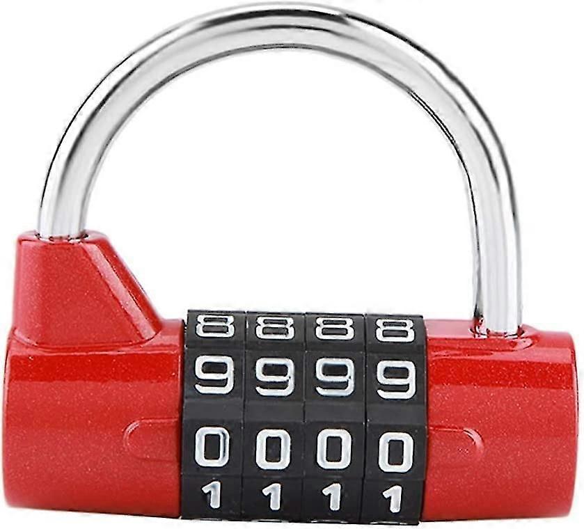 Door Password Lock, 4 Digit Code Combination Padlock, Security Password Lock For Gym