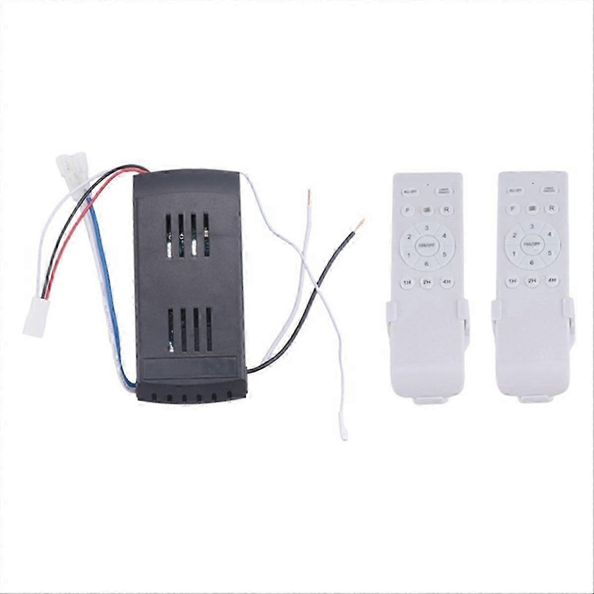 Universal Ceiling Fan Remote Control Kit 30W 6Speed Timing Function
