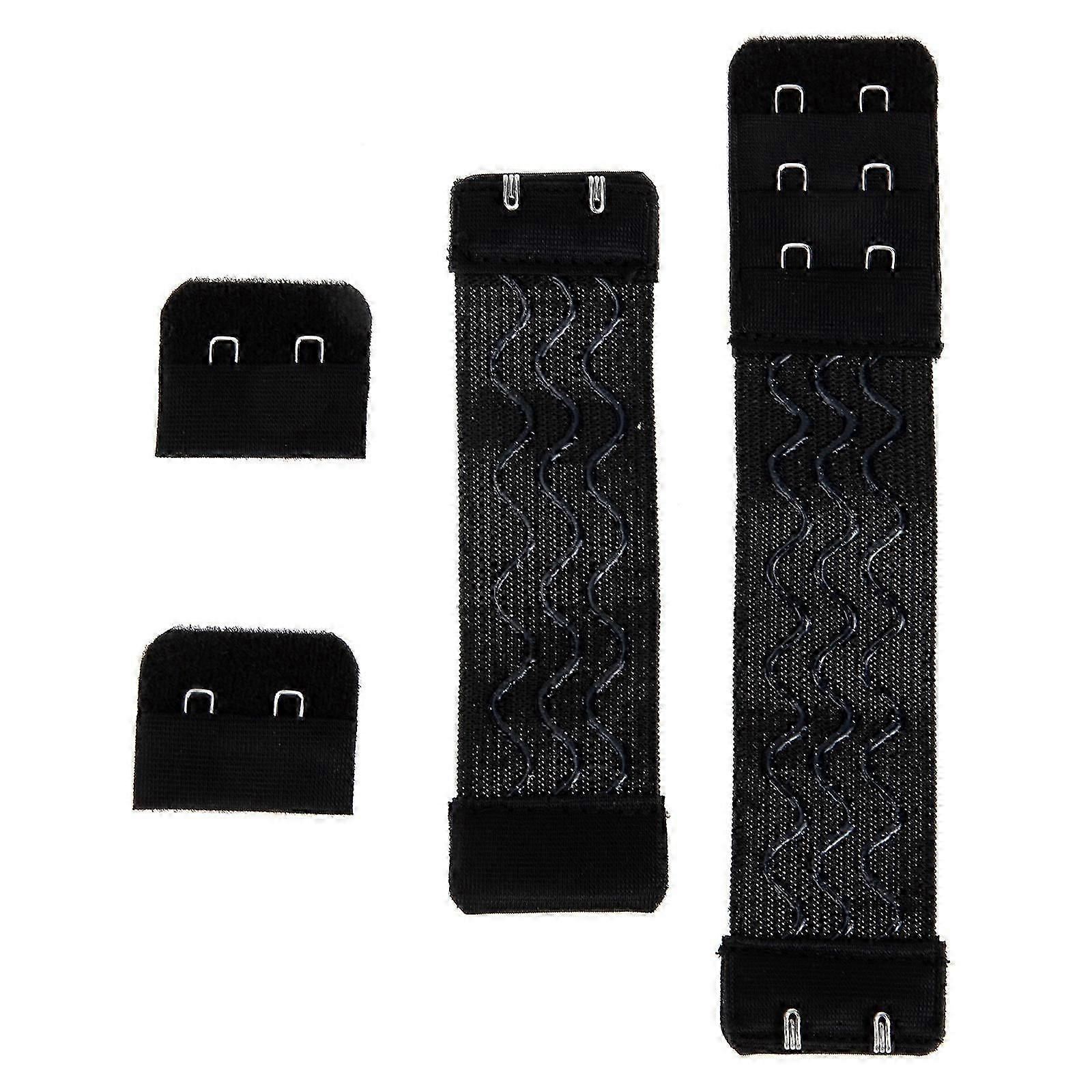 4Pcs Elastic Adjustable Mesh Cloth Wig Bra Extension Strap