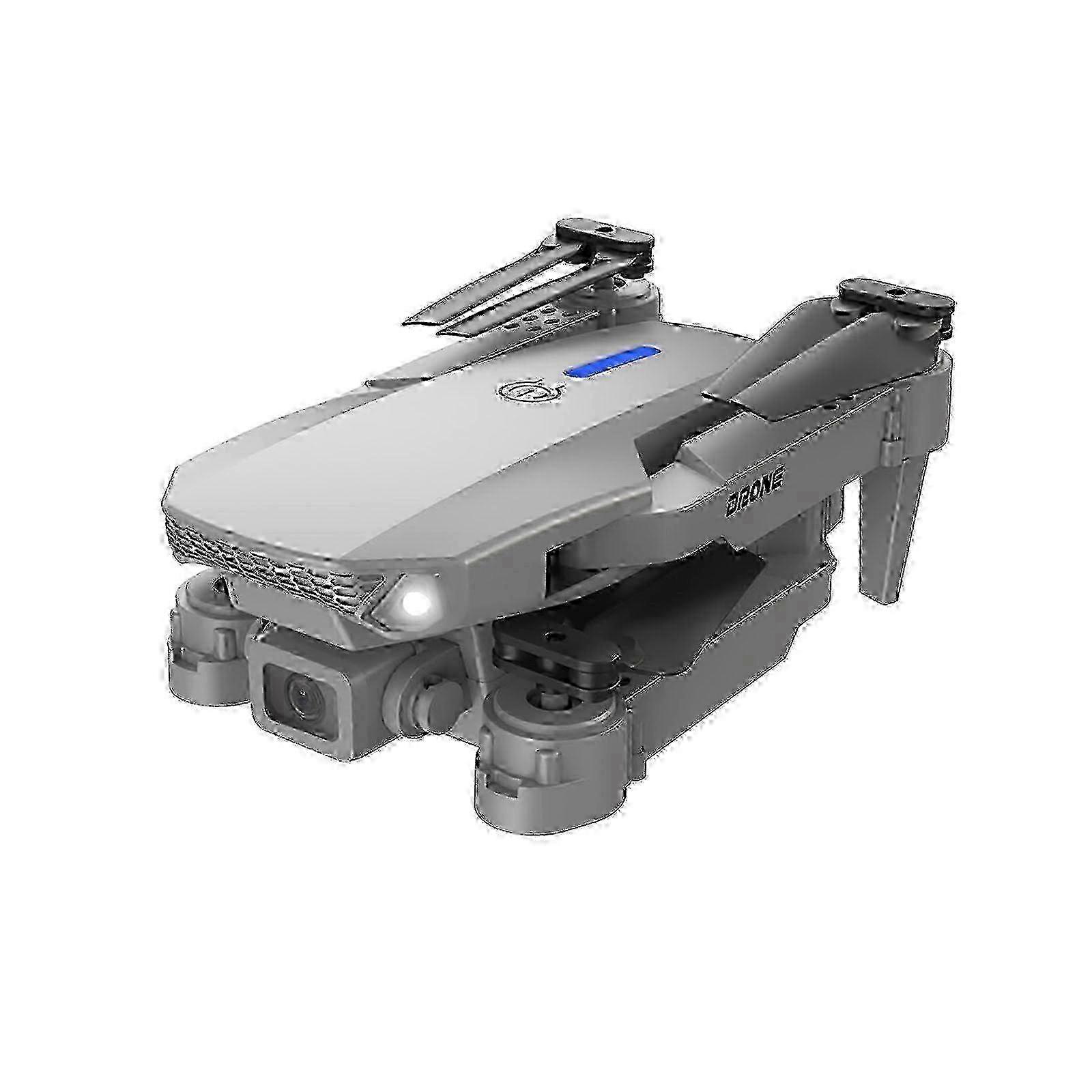 Drone quadricoptère radiocommandé pliable avec caméra thermique HD 1080p, maintien d'altitude, mode sans tête et contrôle de la vitesse pour modèles gris.