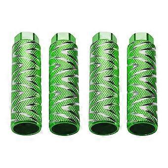 4 Pcs Aluminum Alloy Bike Pegs Bmx Pedals Fit 3/8 Inch Axles Bicycle Back Pedals