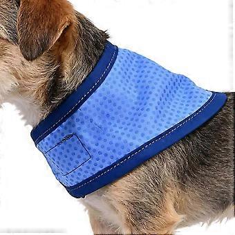 Kühlendes Hundehalsband, Kühlendes Hundehalsband für den Sommer, Cooles Welpen-Bandana, Verstellbar, Für Tierliebhaber, Trainer, Alltagsgebrauch, Spaziergänge, Camping, Strand, Tierarzt - wsx