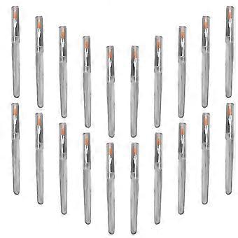 20er-Packung Make-up-Pinsel aus Kunstfasern, transparenter Lippenstiftpinsel