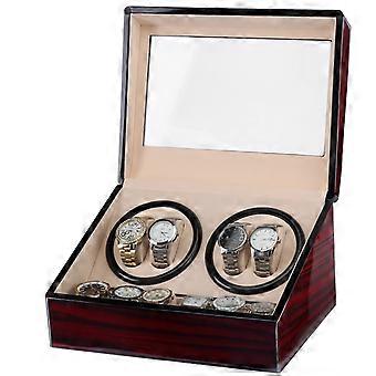Electric Dual-Head Watch Winder Automatic Winding Watch Box Paint Spray Motor Box Oscillating Table Device High End Watch Dis...