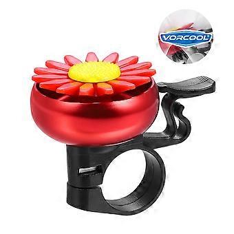 Anello per bicicletta per bambini Vorcool a forma di girasole, anello per manubrio rosso