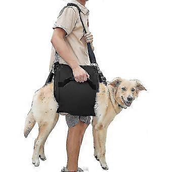 Hundeslynge, Nødrygsæk, Støtte og Rehabilitering til Kæledyrsben, Hund (sort), Løftesele kompatibel med Klipping af Kløer, Hundebærer