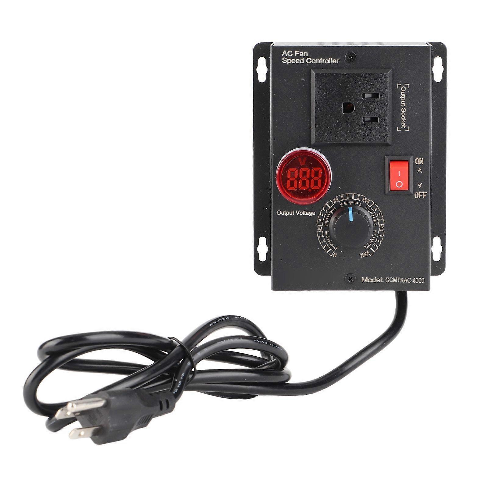 Variable Speed Controller 18A Stepless Regulation Fan Motor SCR Voltage Regulator