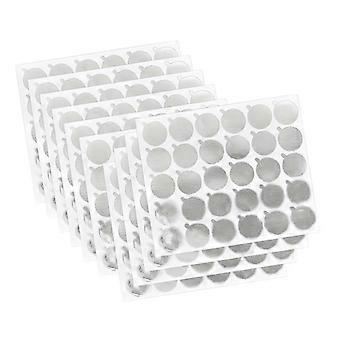 600pcs Eyelash Extension Glue Stickers, Silver Lash Adhesive Pads, No Cleanup for Professionals