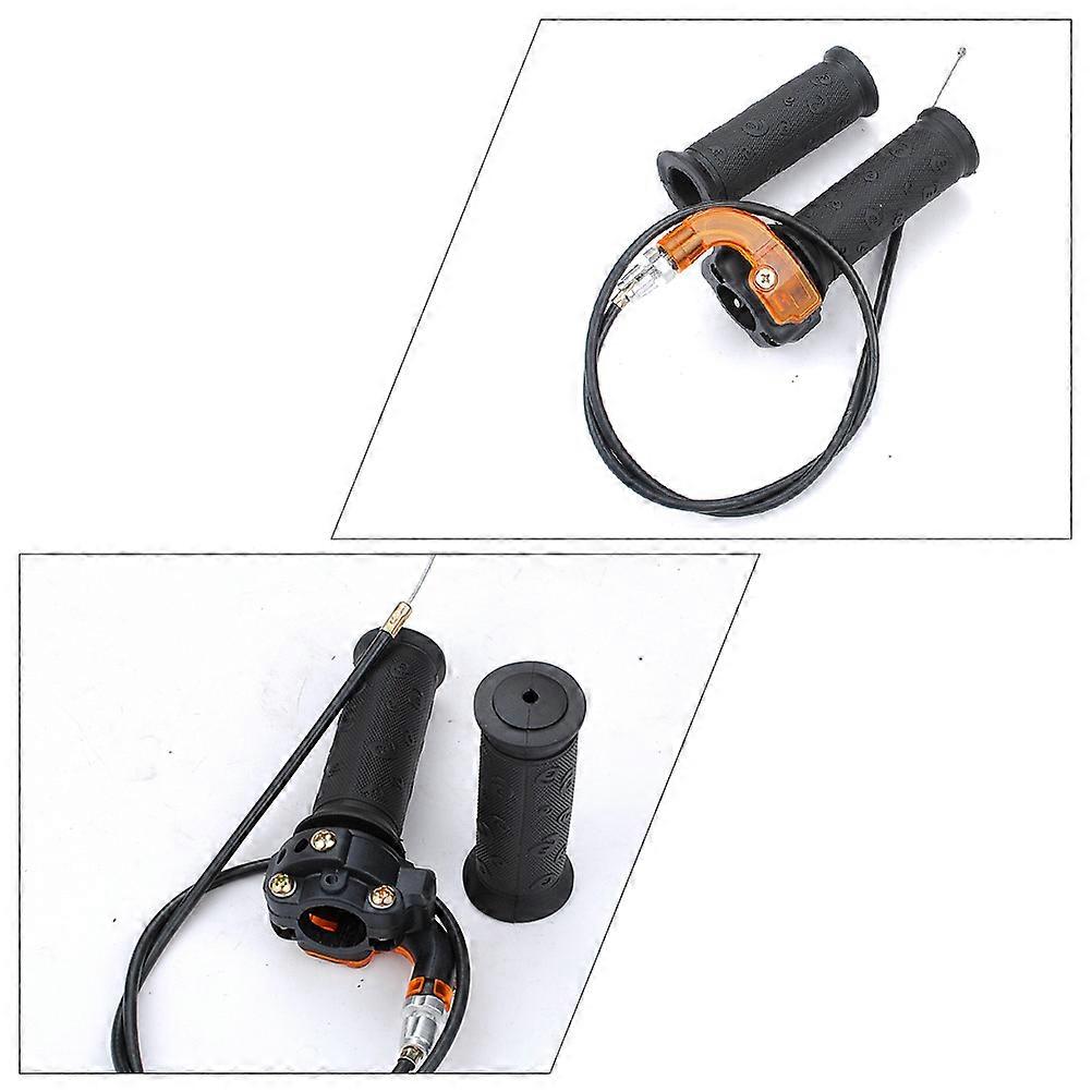 1 Set Universal Throttle Grip with Throttle Cable Set for 49cc
