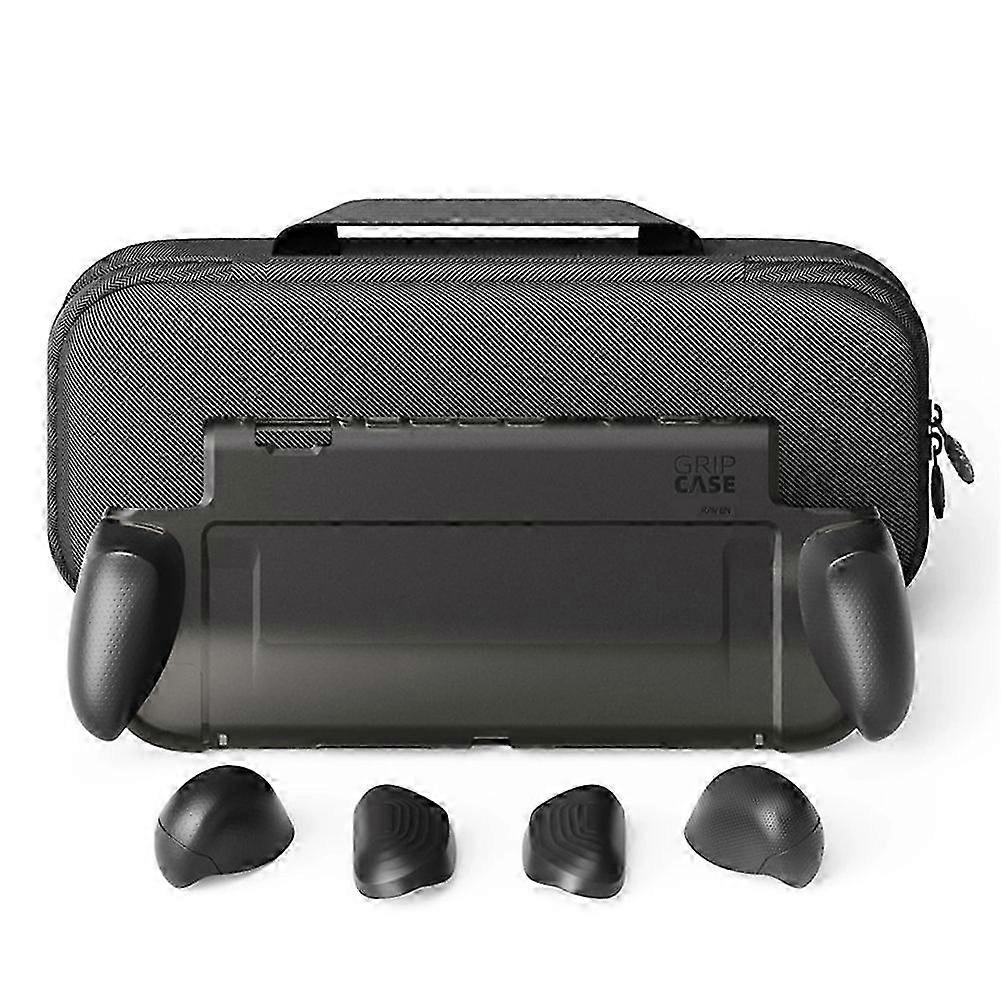 For Switch2 Case Plastic Grip Protective Shell+Max Storage Bag for Switch2 Grip Case Dust-Proof Cover Protective Bag B