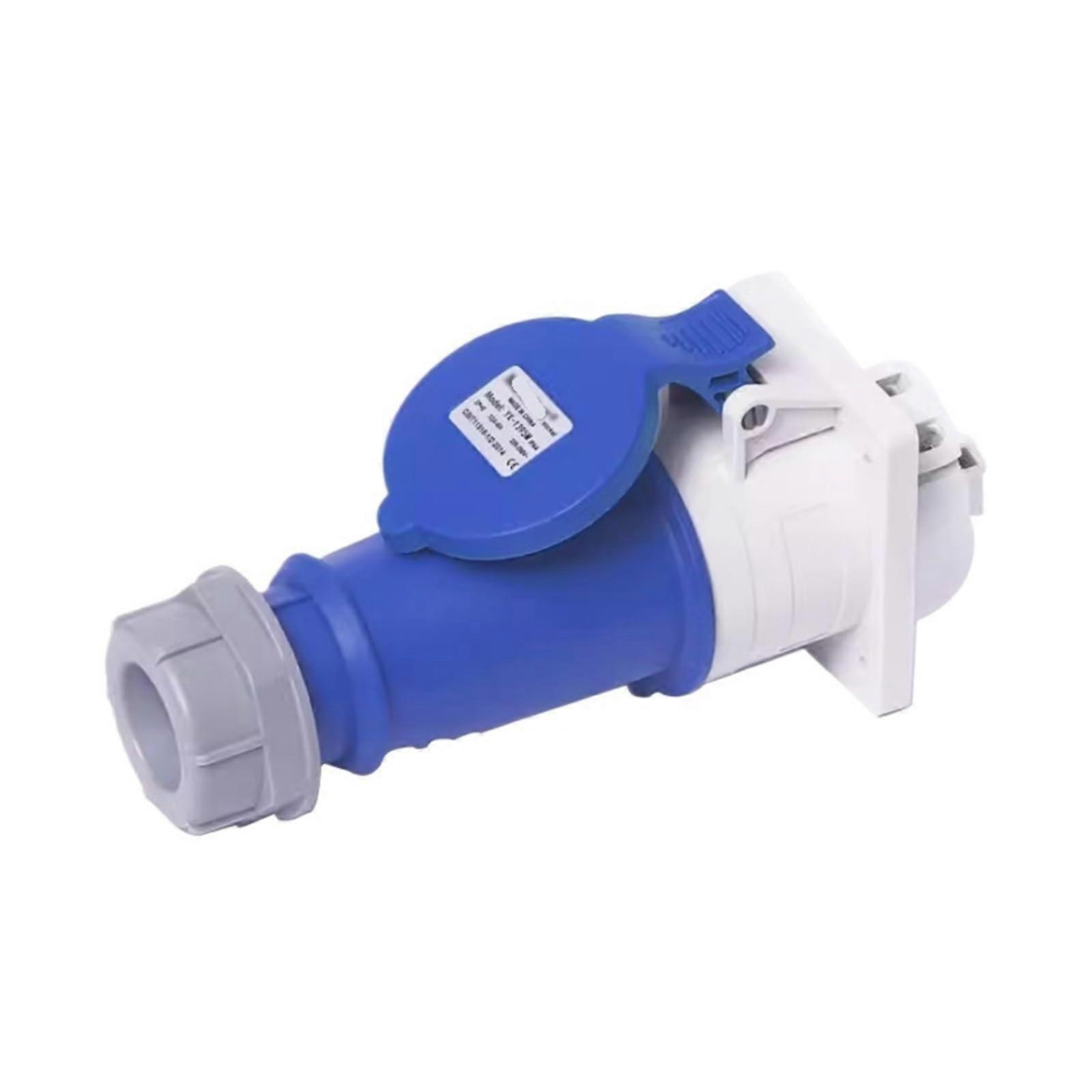 16A 3 Core Waterproof Industrial Plug Socket Set, Explosion Proof 380V Connector for Concealed Installation