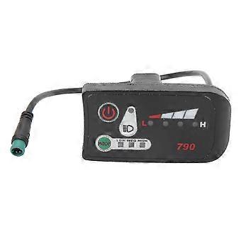 LED-vermogensdisplay voor elektrische fietsen met waterdichte 5-polige stekker voor 22,2 mm - 24 V [MI]