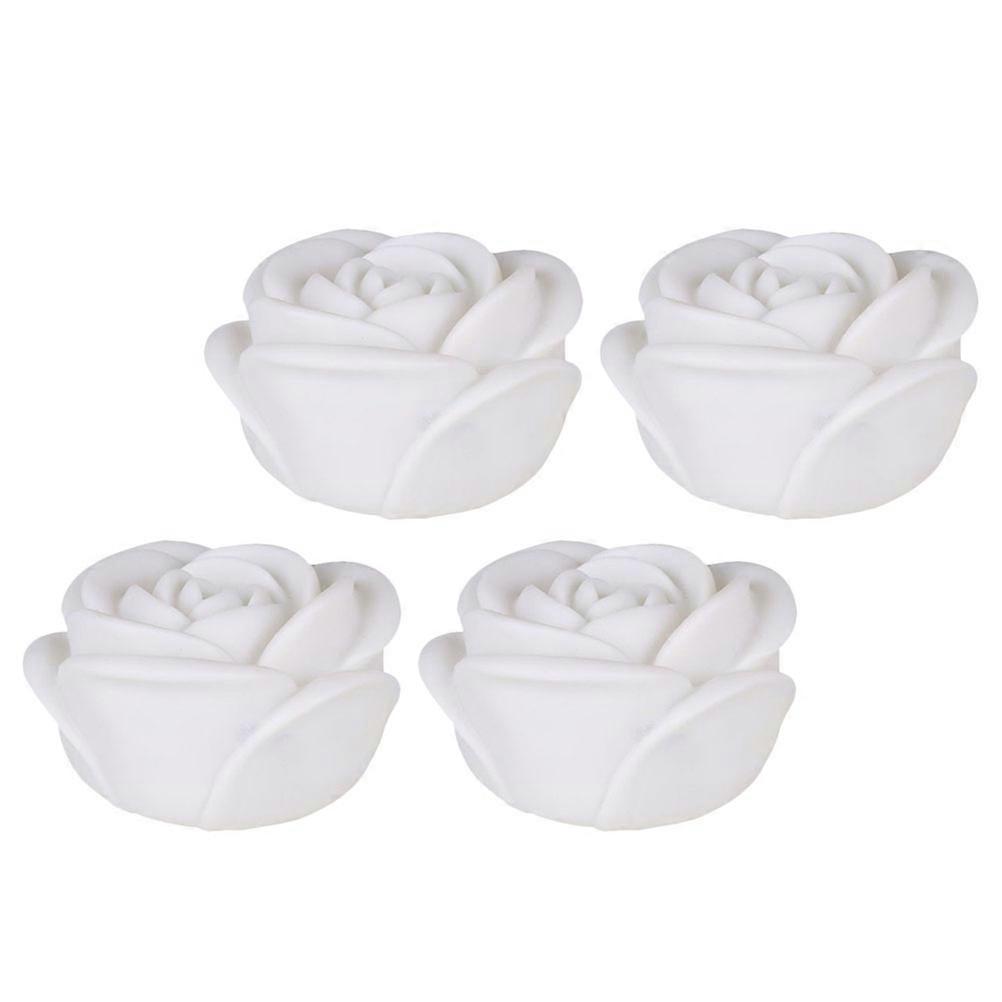 Creative LED Light Rose Shape Night Light for Decor 4Pcs Pack