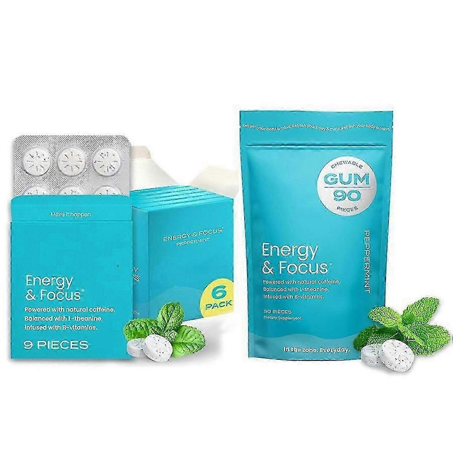 Energy & Focus Caffeine GUM Mint Candy Mint Candy