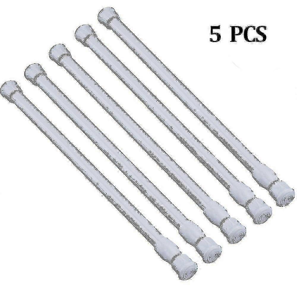 Cupboard & Curtain Tension Rods 5 Pcs, Extendable