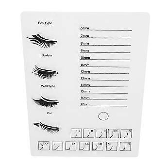 White Eyelash Grafting Practice Tray Acrylic Lash Pallet for Lash Extensions