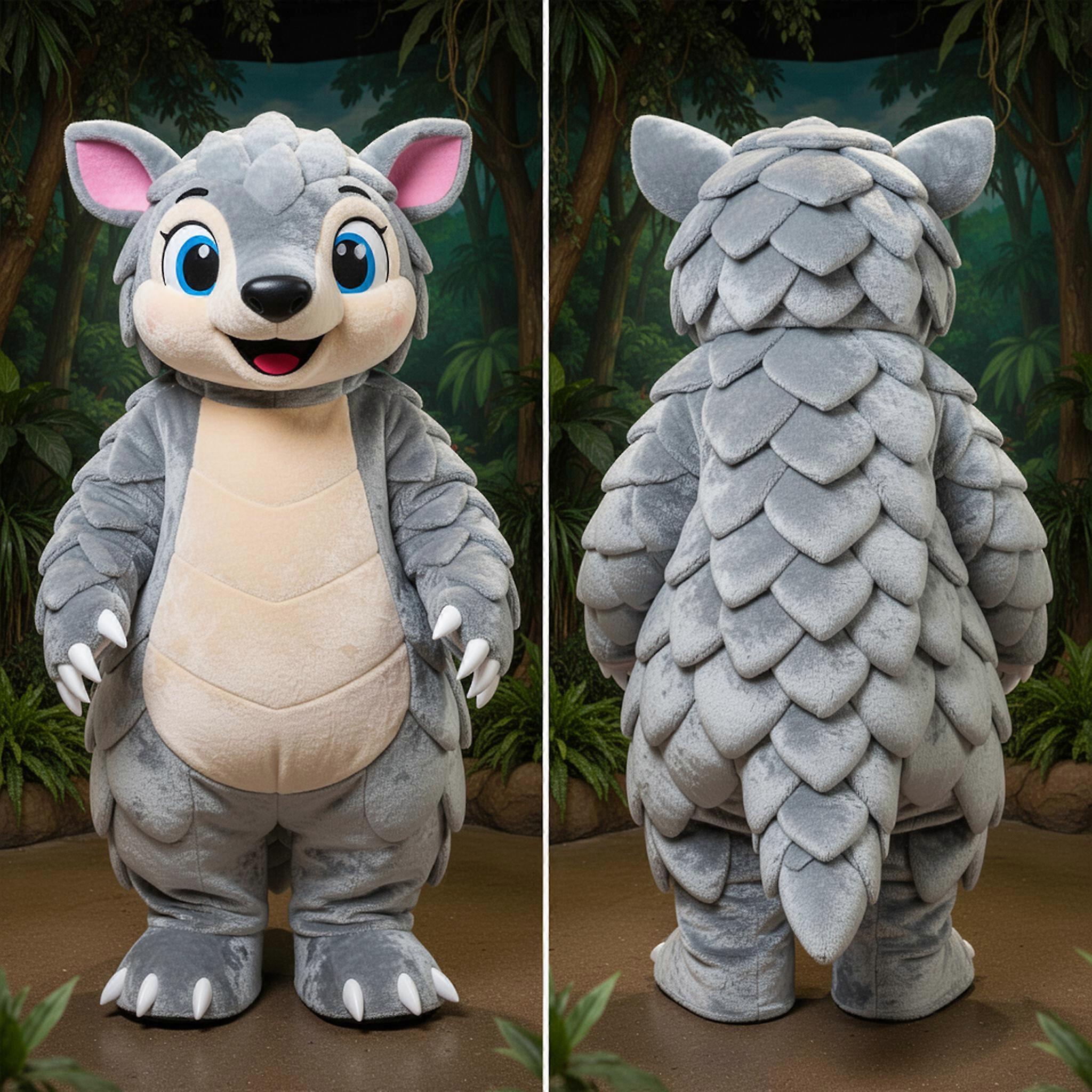 MASTICOT Silver Scaled Pangolin Mascot