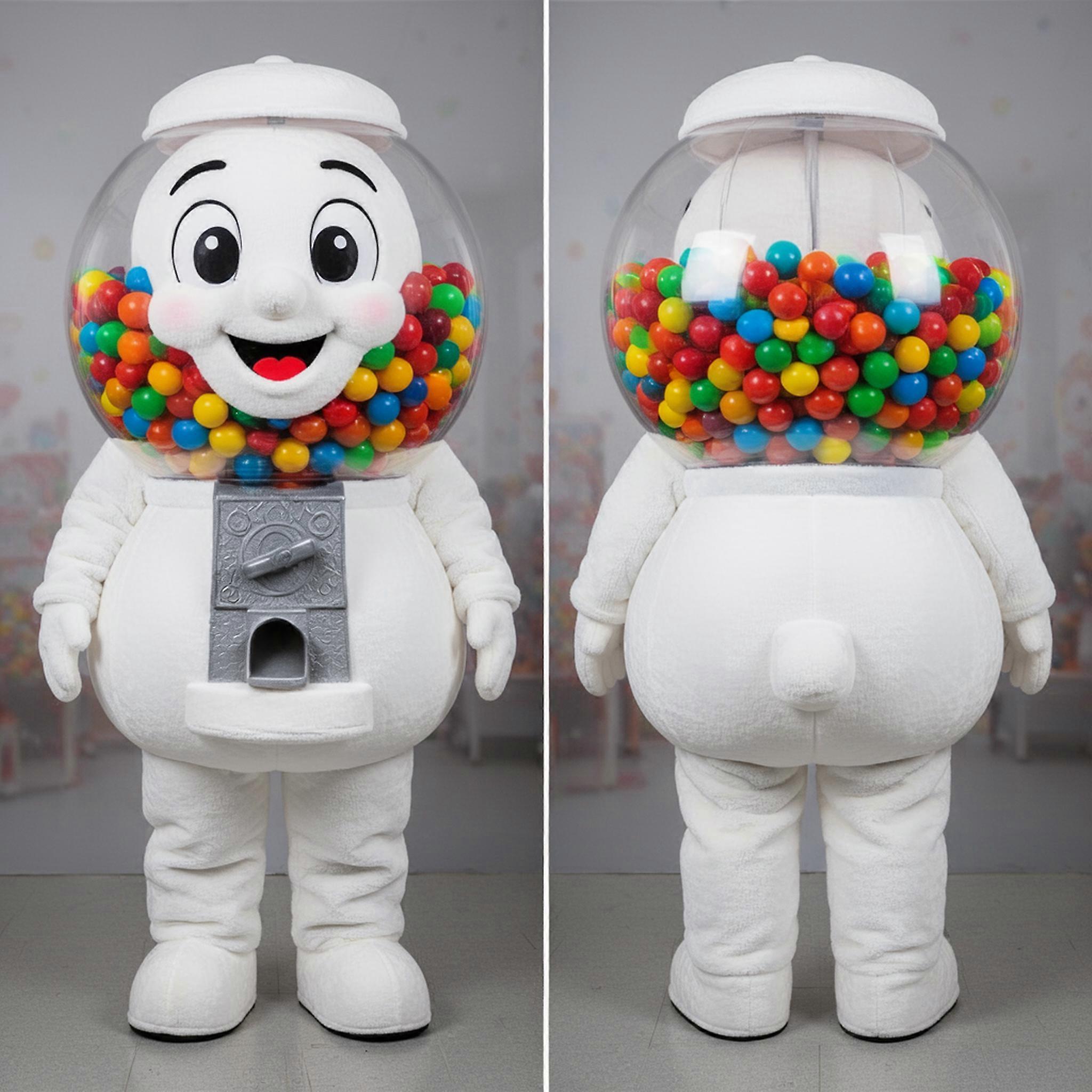 MASTICOT Cherry Red Round Gumball Machine Mascot