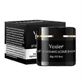 Lip Lightening Scrub Balm with Hyaluronic Acid, Moisturizing Repair Brightening Anti-aging, Suitable for All Skin Types, 20g