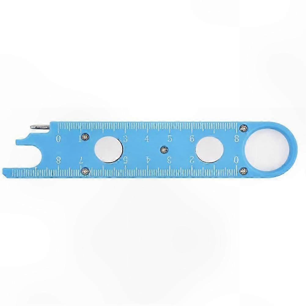 Sewing Machine Needle Threader Tool with Built-in Ruler, Alignment Guide, and Magnetic Back