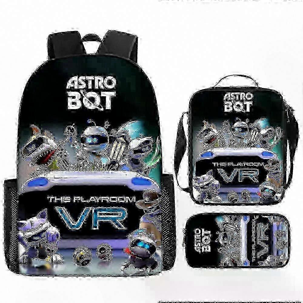 School Backpack for Students Featuring Robot Gaming Design