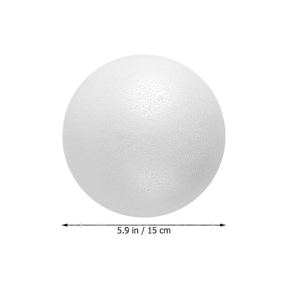 Foam Ball Large Foam Sphere for Decor 2Pcs White Craft Accessory