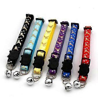 Star Moon Safety Bell Pet Collar