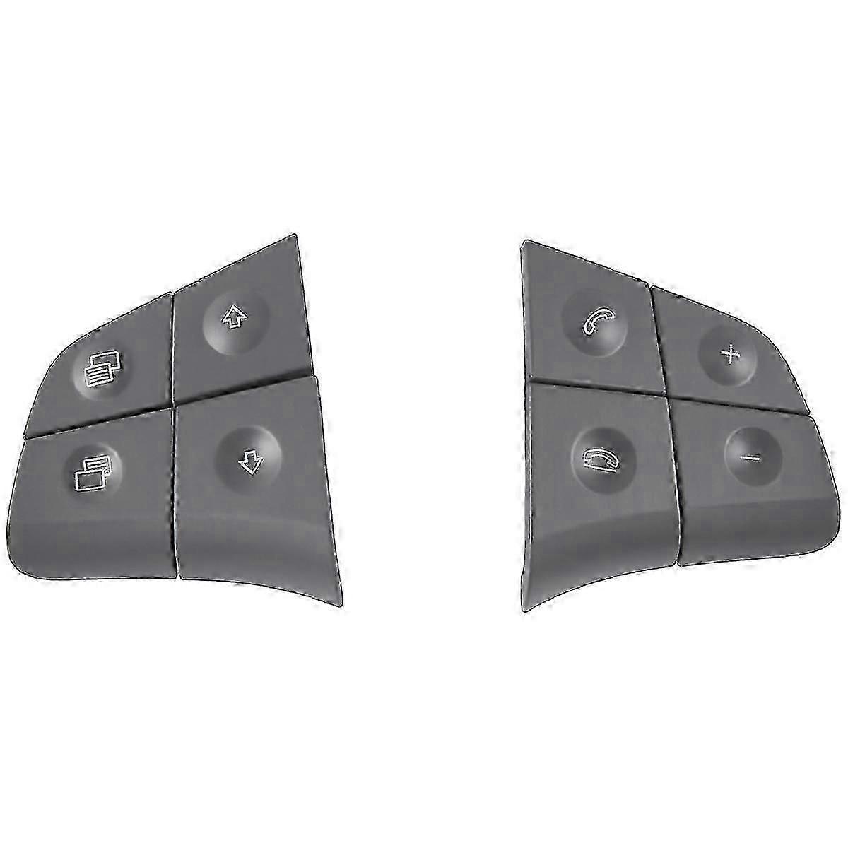 Grey 4 Keys Steering Wheel Button Multi-Function Switch Button Switch Button for - ML B R JN
