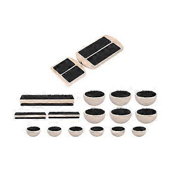 Foot Stretcher Wooden Balance Board for Adults Ankle Strength Stability Training Adjustable 18 24 30 Angles 12 Dome Pads for Home Outdoor Use