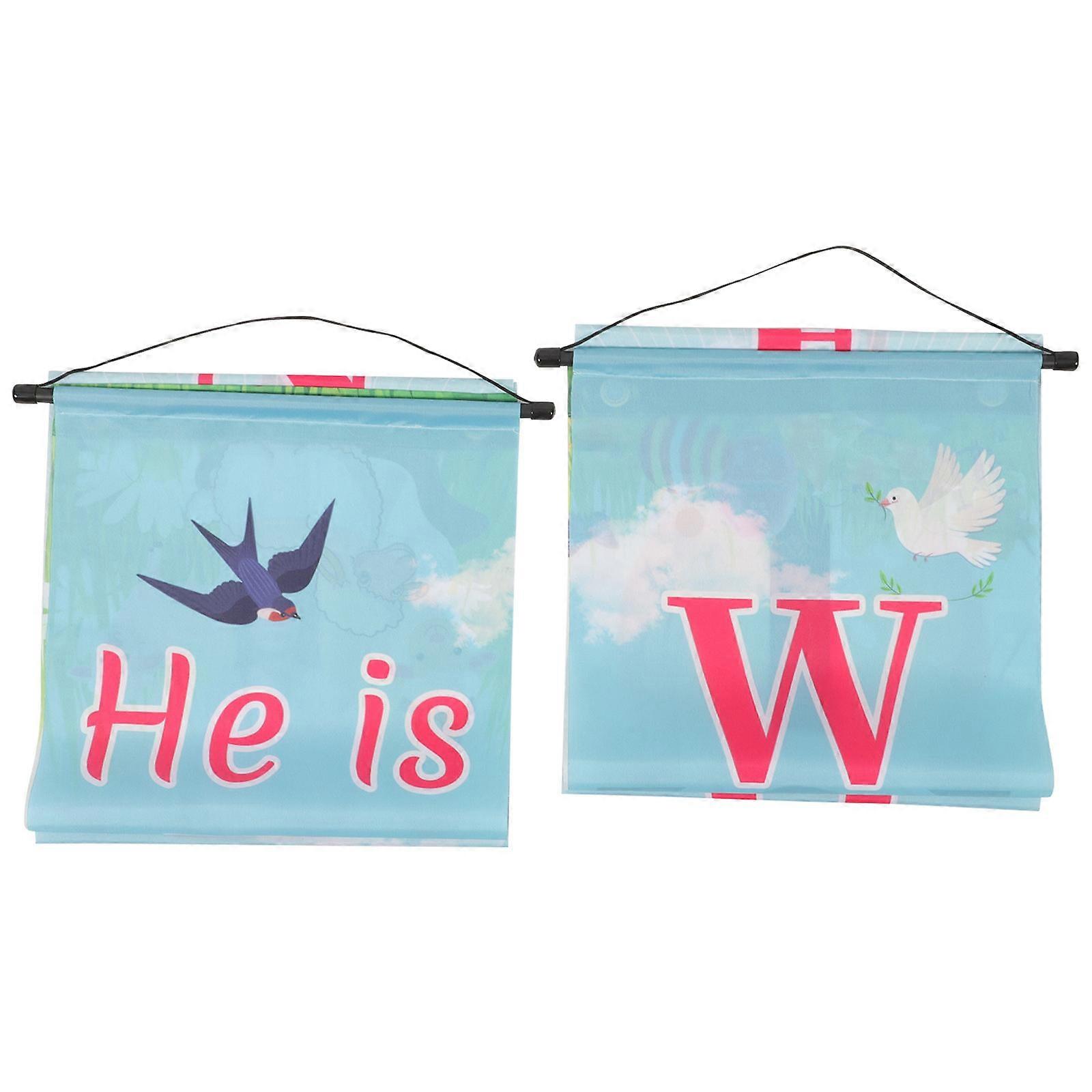 Garden Easter Flag Vertical Flag for Yard Decoration 8Pcs