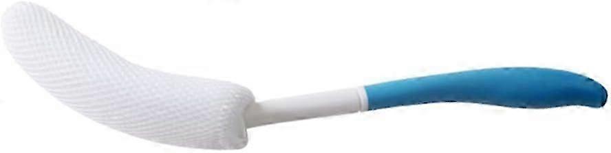 Long-handled bath brush, non-slip curved handle