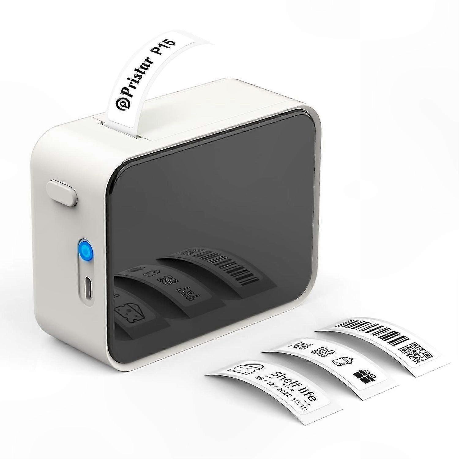 Compact USB Rechargeable Label Maker with Self-Adhesive Functionality for Easy Use