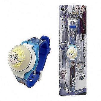 Kids Digital Watch with Spinning-Top Flip Cover, 3D Cartoon & Flashing Glow