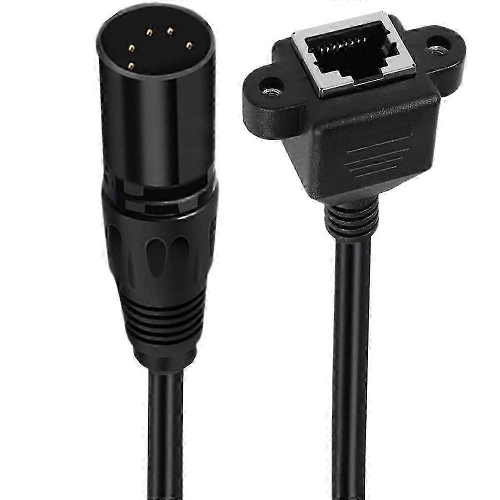 XLR5 to RJ45 DMX Controller Adapter