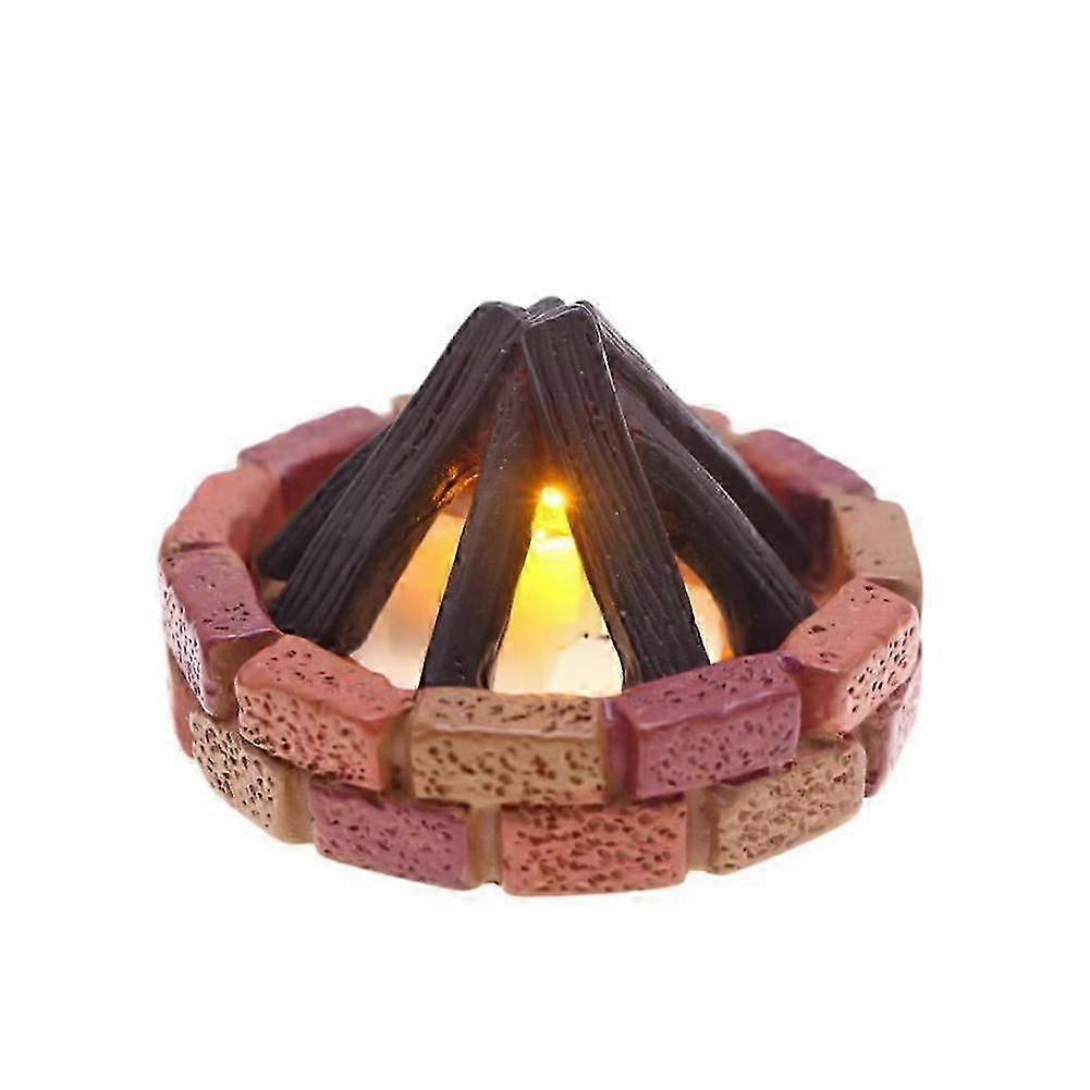 Compact Mini Campfire For Diorama Display